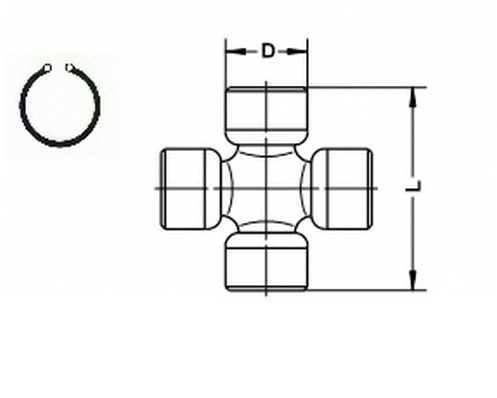 SPIDAN U 100 Joint, propshaft