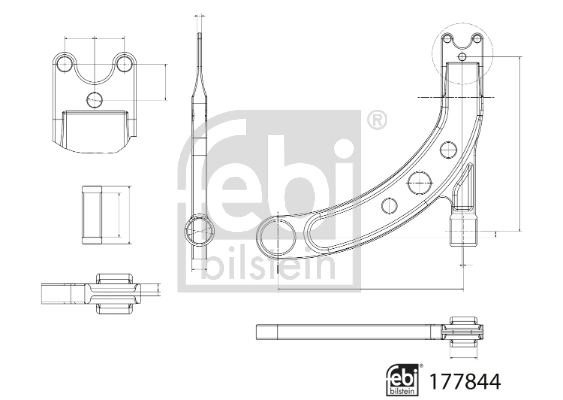 Control/Trailing Arm, wheel suspension 177844
