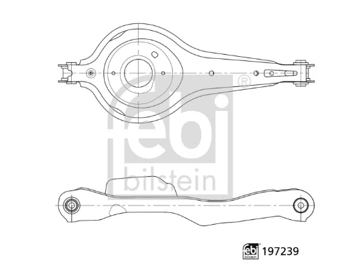 Control/Trailing Arm, wheel suspension 197239
