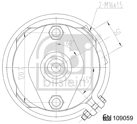 FEBI BILSTEIN 109059 Diaphragm Brake Cylinder