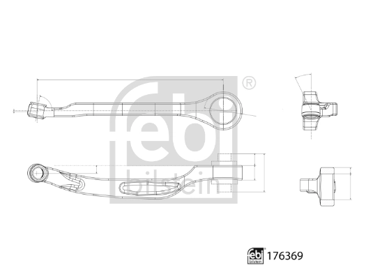 Control/Trailing Arm, wheel suspension 176369