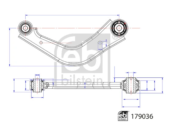 Control/Trailing Arm, wheel suspension 179036