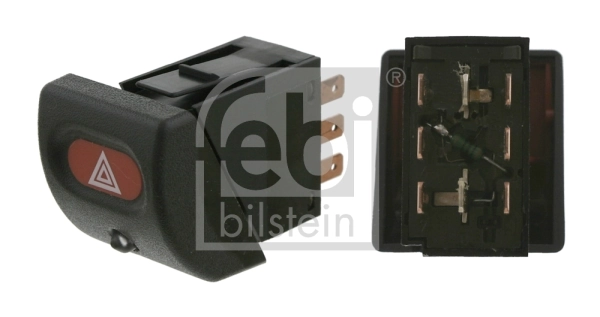 Hazard Warning Light Switch febi Plus 04719