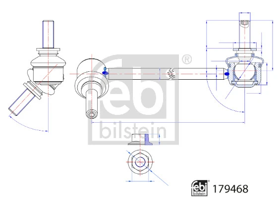 FEBI BILSTEIN 179468 Link/Coupling Rod, stabiliser bar