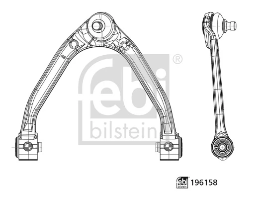 Control/Trailing Arm, wheel suspension 196158