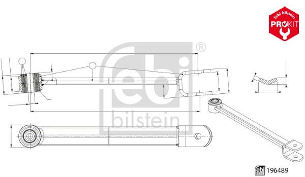 Link/Coupling Rod, stabiliser bar ProKit 196489