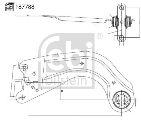 Control/Trailing Arm, wheel suspension 187788
