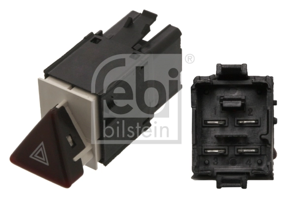 Hazard Warning Light Switch febi Plus 38646