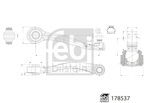 Control/Trailing Arm, wheel suspension 178537