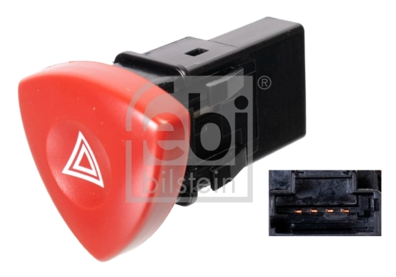 Hazard Warning Light Switch febi Plus 107792