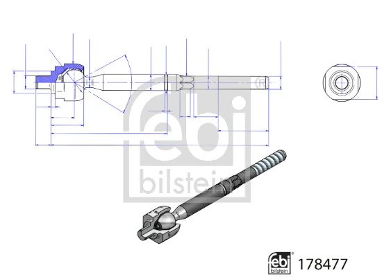 Inner Tie Rod 178477