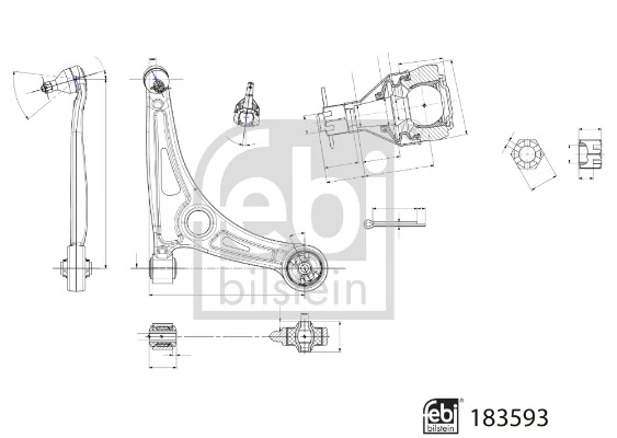 Control/Trailing Arm, wheel suspension 183593