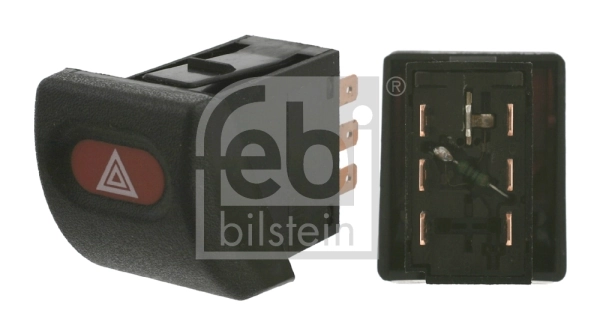 Hazard Warning Light Switch febi Plus 01565