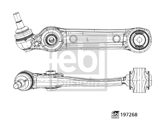 Control/Trailing Arm, wheel suspension 197268