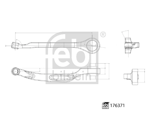 Control/Trailing Arm, wheel suspension 176371