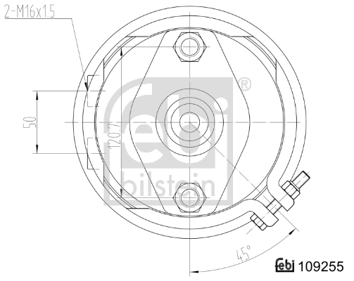 FEBI BILSTEIN 109255 Diaphragm Brake Cylinder