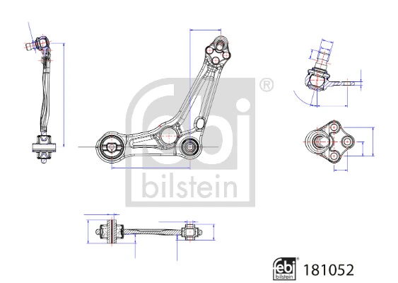 Control/Trailing Arm, wheel suspension 181052