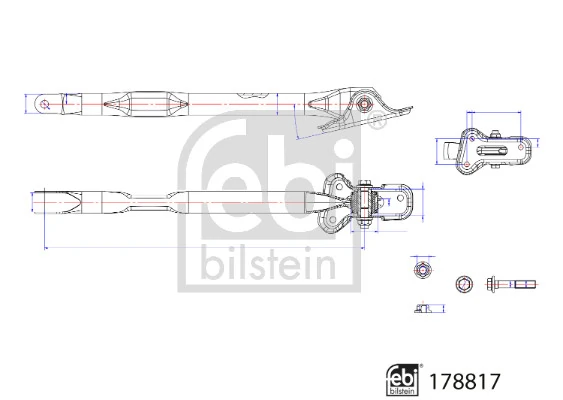 FEBI BILSTEIN 178817 Control/Trailing Arm, wheel suspension