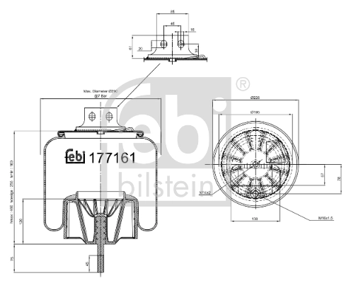 Bellow, air suspension 177161