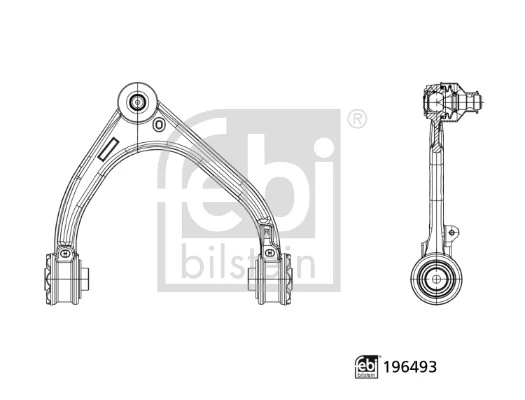 Control/Trailing Arm, wheel suspension 196493
