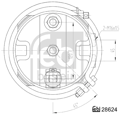 FEBI BILSTEIN 28624 Spring-loaded Cylinder