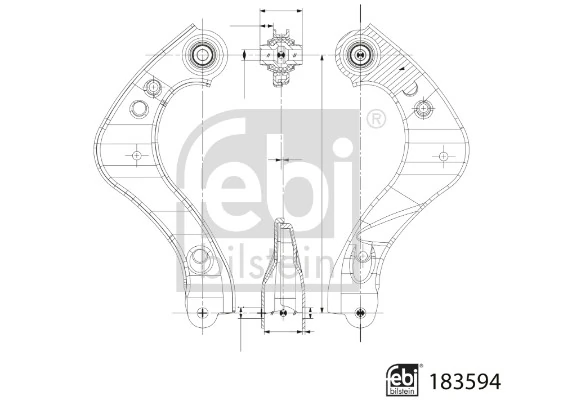 Control/Trailing Arm, wheel suspension 183594