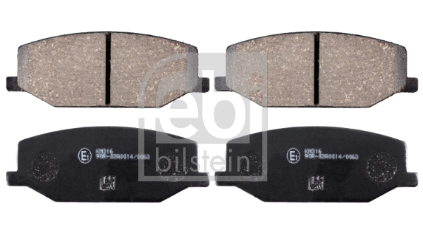 Brake Pad Set, disc brake 16655