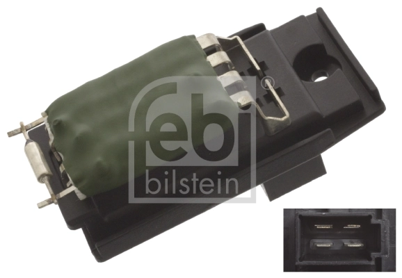Resistor, interior blower febi Plus 45415