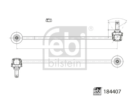 Link/Coupling Rod, stabiliser bar 184407