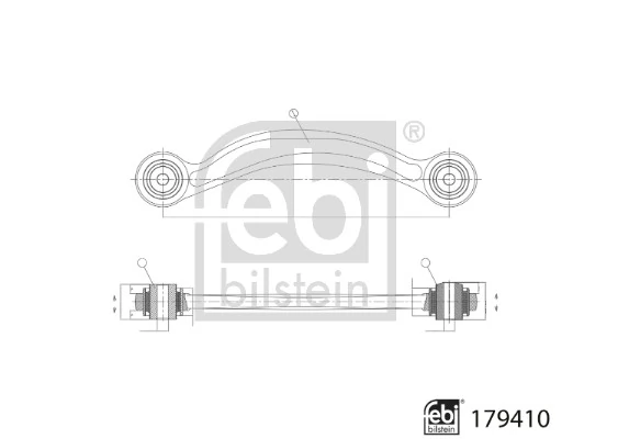 Control/Trailing Arm, wheel suspension 179410