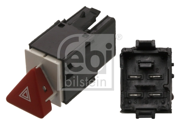 Hazard Warning Light Switch febi Plus 38625
