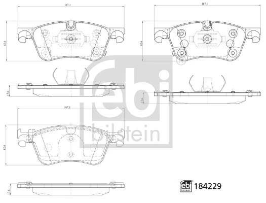 FEBI BILSTEIN 184229 Brake Pad Set, disc brake