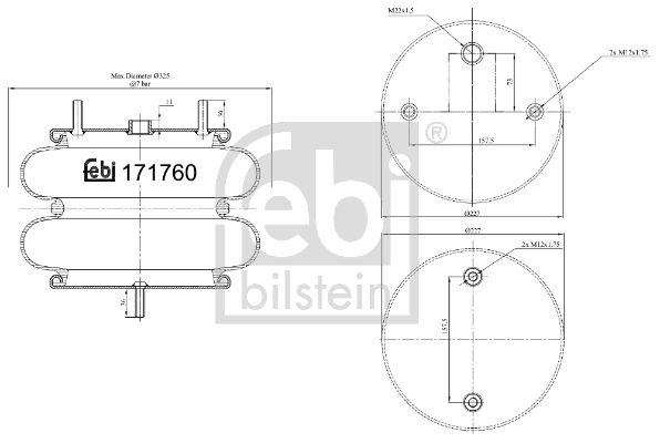 Bellow, air suspension 171760