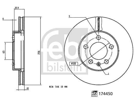 Brake Disc 174450