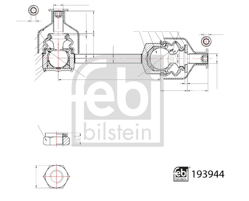 Link/Coupling Rod, stabiliser bar 193944