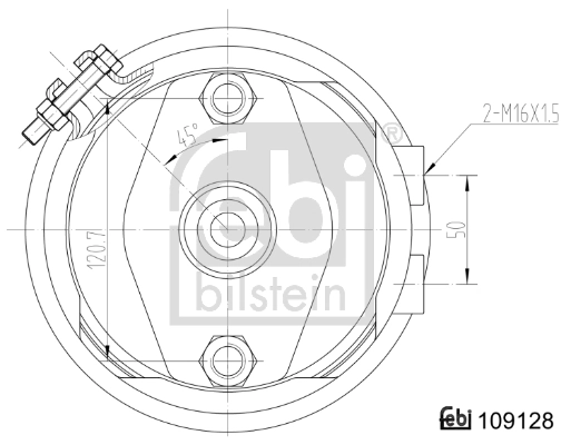 FEBI BILSTEIN 109128 Diaphragm Brake Cylinder