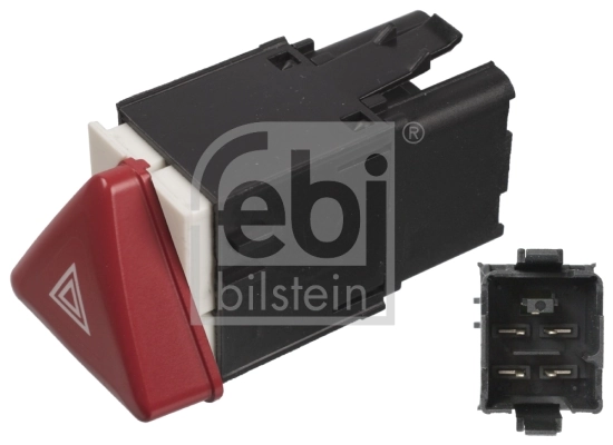 Hazard Warning Light Switch febi Plus 106239