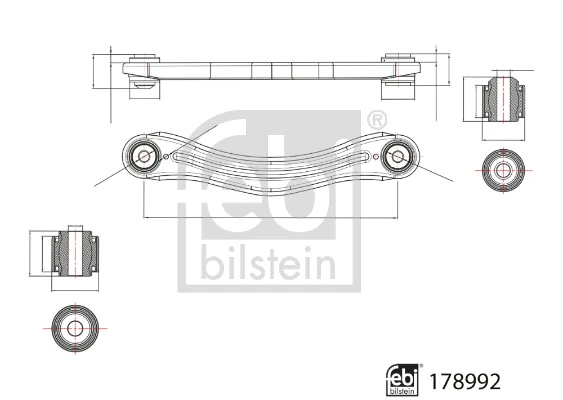 Control/Trailing Arm, wheel suspension 178992