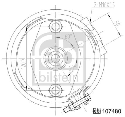 FEBI BILSTEIN 107480 Diaphragm Brake Cylinder