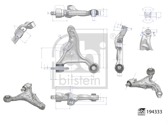 Control/Trailing Arm, wheel suspension 194333