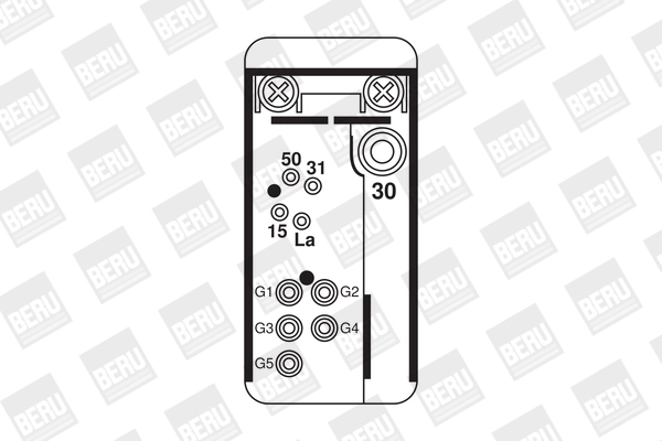 BorgWarner (BERU) GR071 Relay, glow plug system