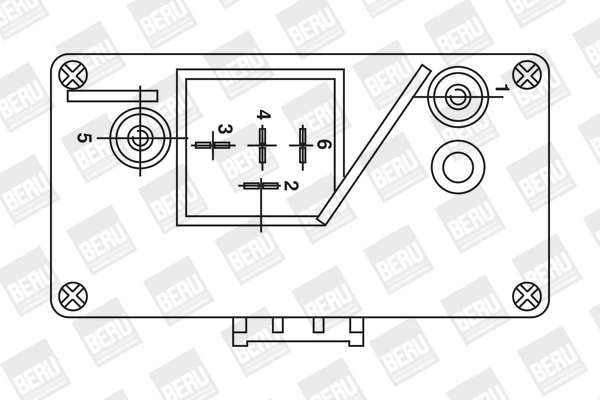 BorgWarner (BERU) GR059 Relay, glow plug system