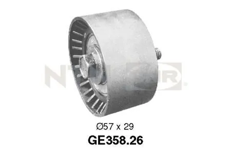 Deflection Pulley/Guide Pulley, timing belt GE358.26