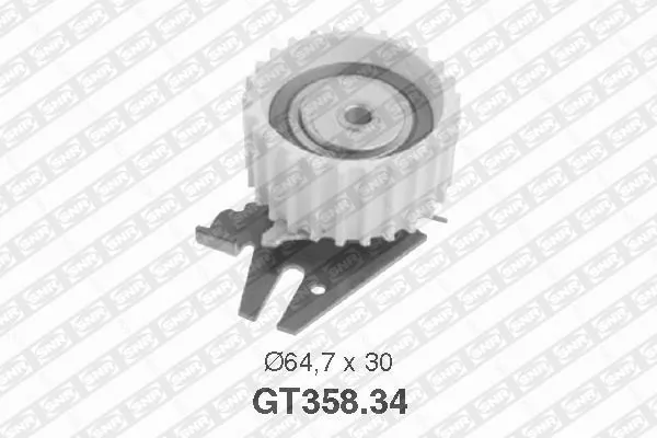 Tensioner Pulley, timing belt GT358.34
