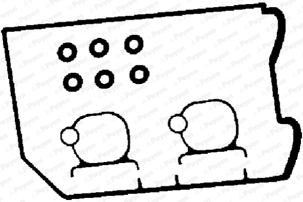 Gasket Set, cylinder head cover HM5231