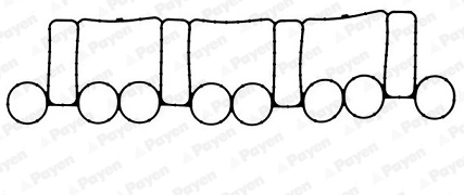 Gasket, intake manifold JD5805