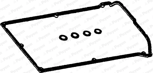 Gasket Set, cylinder head cover HL701