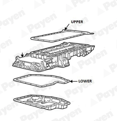 Gasket, oil sump JH5116