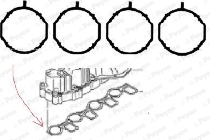 Gasket Set, intake manifold HA5069