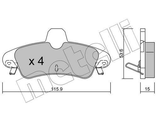 Brake Pad Set, disc brake 22-0143-1